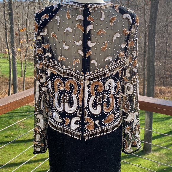 Vanna White Original Silk Beaded Gown - Picture 3 of 9